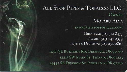 All Stop Pipes & Tobacco 1